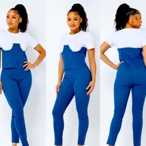 Fashion Nova Cute Denim Jumper